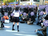 有希さんが歩行者天国でストリートライブ