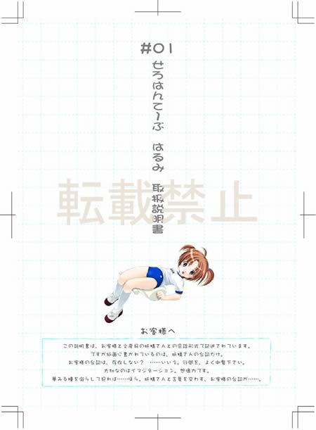 ぷれい☆ステーショナリー初回特典 取扱説明書