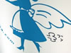 メイド喫茶の看板に落書き