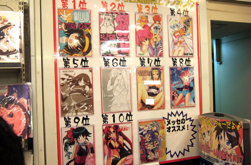 メッセサンオー3号店 同人誌ランキング