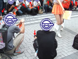 前から後ろからローアングル撮影