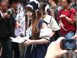秋葉原で告知をしていたアカシウス寄宿舎学園のキャストさんは