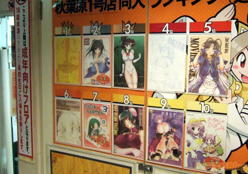 とらのあな1号店の同人誌ランキング