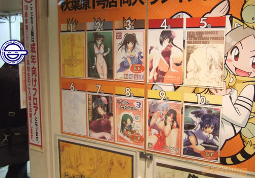 とらのあな1号店の同人誌ランキング