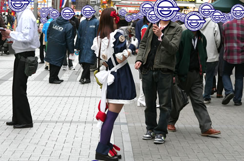 にゅーあきば公式レイヤーさんの絶対領域